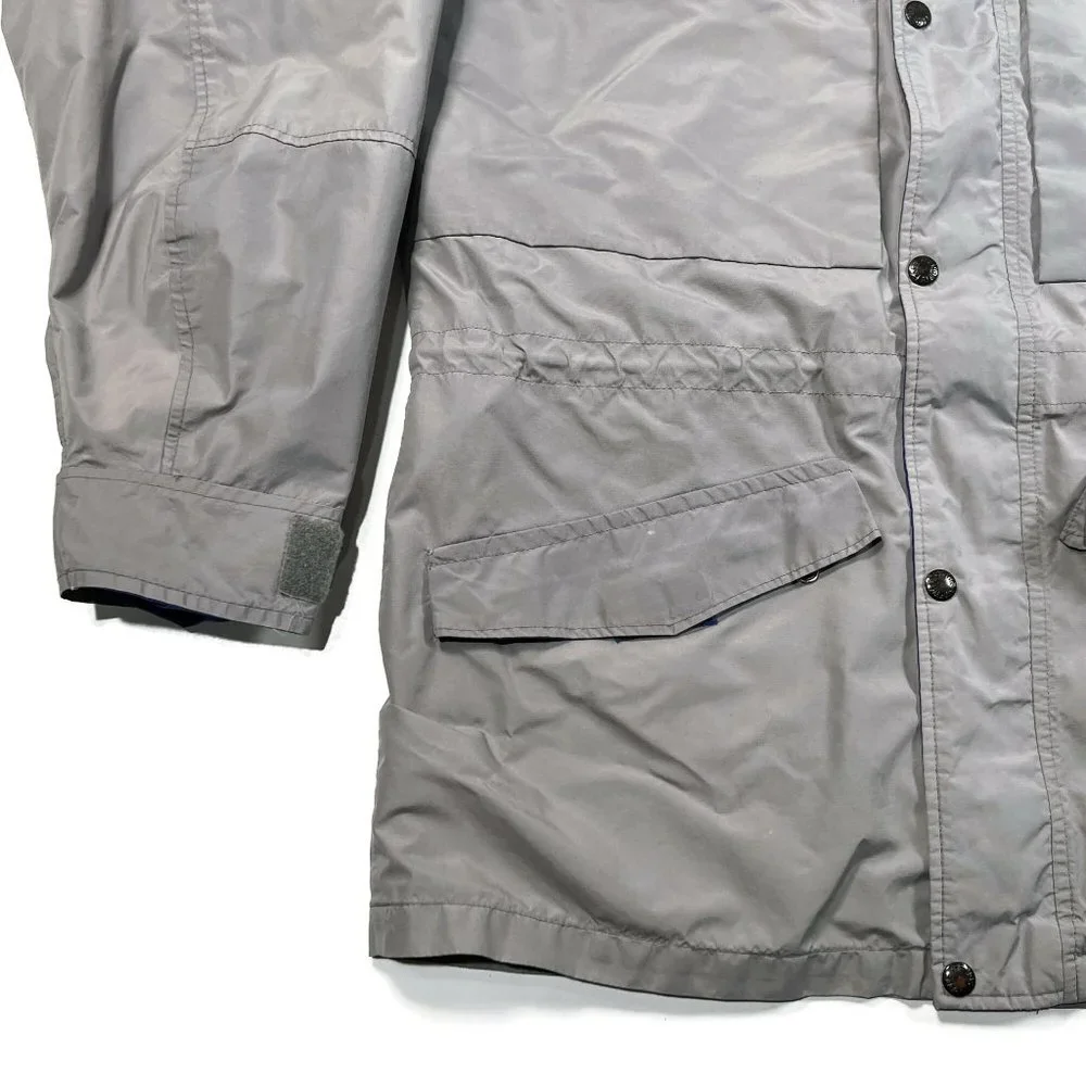The North Face Gore-Tex Jacket Mens Medium VTG Made in USA Hooded Gray‎